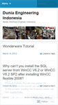Mobile Screenshot of duniaengineering.wordpress.com