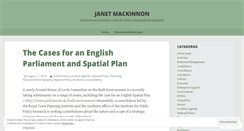 Desktop Screenshot of janetmackinnon.wordpress.com