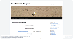 Desktop Screenshot of johnsaccenti.wordpress.com