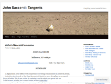 Tablet Screenshot of johnsaccenti.wordpress.com