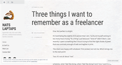 Desktop Screenshot of natslaptaps.wordpress.com
