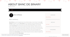 Desktop Screenshot of espanol.aboutbancdebinary.wordpress.com