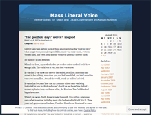 Tablet Screenshot of massliberalvoice.wordpress.com