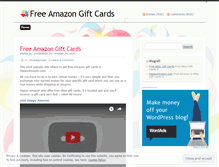 Tablet Screenshot of freeamazongiftcards2010.wordpress.com