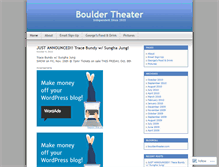 Tablet Screenshot of bouldertheater.wordpress.com