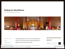 Tablet Screenshot of fozbaca.wordpress.com