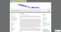 Desktop Screenshot of abruptblog.wordpress.com