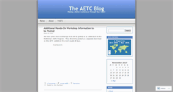 Desktop Screenshot of aetcblog.wordpress.com