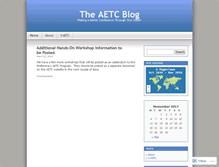 Tablet Screenshot of aetcblog.wordpress.com