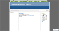 Desktop Screenshot of crossroadschristianacademy.wordpress.com