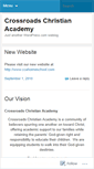 Mobile Screenshot of crossroadschristianacademy.wordpress.com
