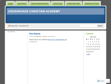 Tablet Screenshot of crossroadschristianacademy.wordpress.com