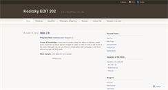 Desktop Screenshot of akozitzky.wordpress.com