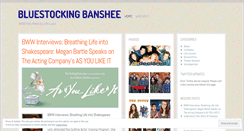 Desktop Screenshot of bluestockingbanshee.wordpress.com