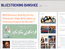 Tablet Screenshot of bluestockingbanshee.wordpress.com
