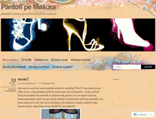 Tablet Screenshot of pantofipemasura.wordpress.com