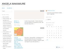 Tablet Screenshot of angelamakamure.wordpress.com