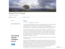 Tablet Screenshot of beatennotcrushed.wordpress.com