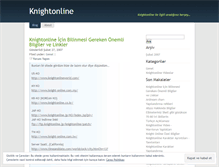 Tablet Screenshot of knightonline.wordpress.com