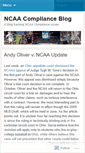 Mobile Screenshot of ncaacompliance.wordpress.com