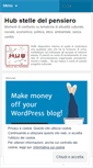 Mobile Screenshot of hubstelledelpensiero.wordpress.com