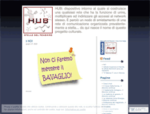 Tablet Screenshot of hubstelledelpensiero.wordpress.com