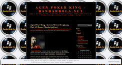 Desktop Screenshot of agenpokerk1ng.wordpress.com