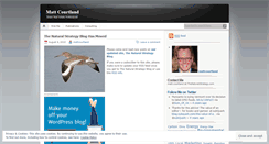 Desktop Screenshot of mattcourtland.wordpress.com