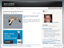 Tablet Screenshot of mattcourtland.wordpress.com