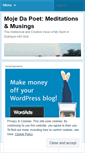 Mobile Screenshot of mojedapoet.wordpress.com