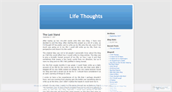 Desktop Screenshot of lifethoughts.wordpress.com