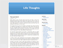 Tablet Screenshot of lifethoughts.wordpress.com