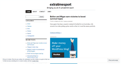 Desktop Screenshot of extratimesport.wordpress.com