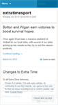 Mobile Screenshot of extratimesport.wordpress.com