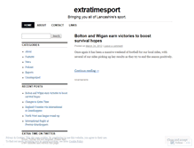 Tablet Screenshot of extratimesport.wordpress.com