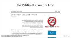 Desktop Screenshot of nopoliticallemmings.wordpress.com