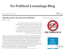 Tablet Screenshot of nopoliticallemmings.wordpress.com