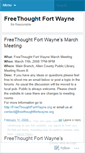 Mobile Screenshot of freethoughtfortwayne.wordpress.com