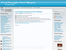 Tablet Screenshot of freethoughtfortwayne.wordpress.com