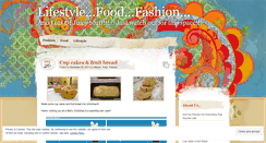 Desktop Screenshot of lifestylefoodfashion.wordpress.com