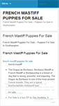 Mobile Screenshot of frenchmastiffpuppiesforsalelpx.wordpress.com