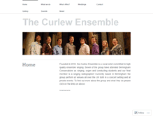 Tablet Screenshot of curlewensemble.wordpress.com