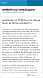 Mobile Screenshot of norfolkvadivorcelawyer.wordpress.com