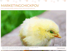 Tablet Screenshot of marketingchickpov.wordpress.com