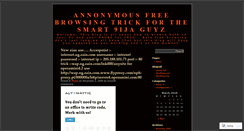 Desktop Screenshot of annonymousfreebrowsingtrick.wordpress.com