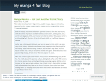 Tablet Screenshot of manga4fun.wordpress.com