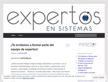 Tablet Screenshot of expertosensistemas.wordpress.com