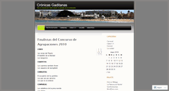 Desktop Screenshot of cronistagaditano.wordpress.com