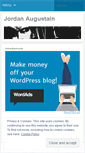 Mobile Screenshot of jordanaugustain.wordpress.com