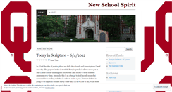 Desktop Screenshot of newschoolspirit.wordpress.com